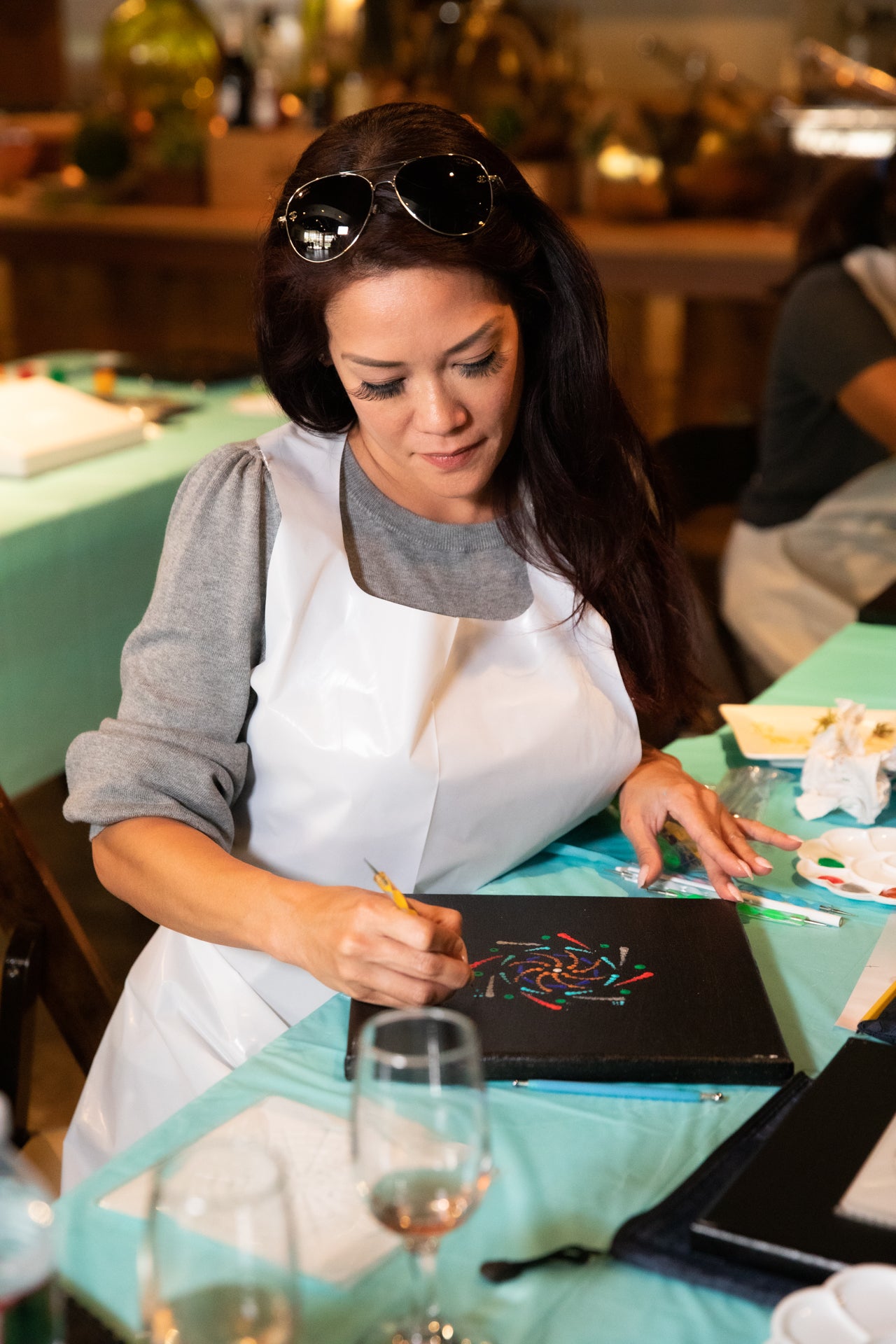 Reflection Art Studio Mandala Painting Class